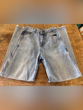 Womens Light Blue Denim Carpenter jeans